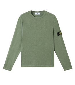 スウェット・トレーナー *STONE * Organic Cotton Nylon Man to Man Black 5100052 5100052-S00B0 ORGANIC COTTON WITH NYLON MUSCHIO Stone Island